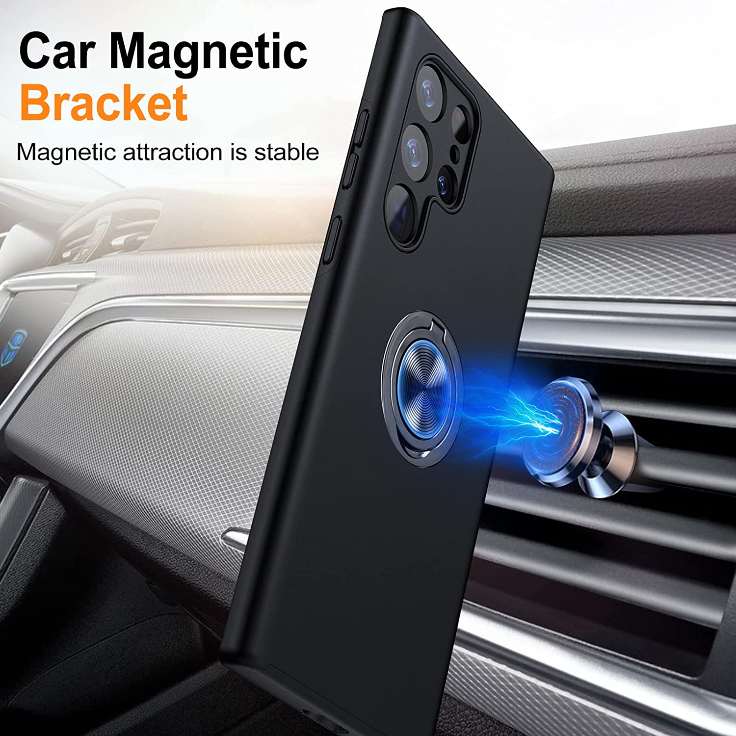 Coque hybride magnétique invisible pour Samsung Galaxy S22 Ultra Coque hybride magnétique invisible pour Samsung Galaxy S22 Ultra